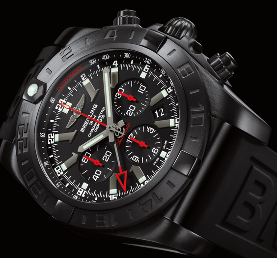 Cool Swiss Breitling Chronomat GMT Blacksteel Replica Watches