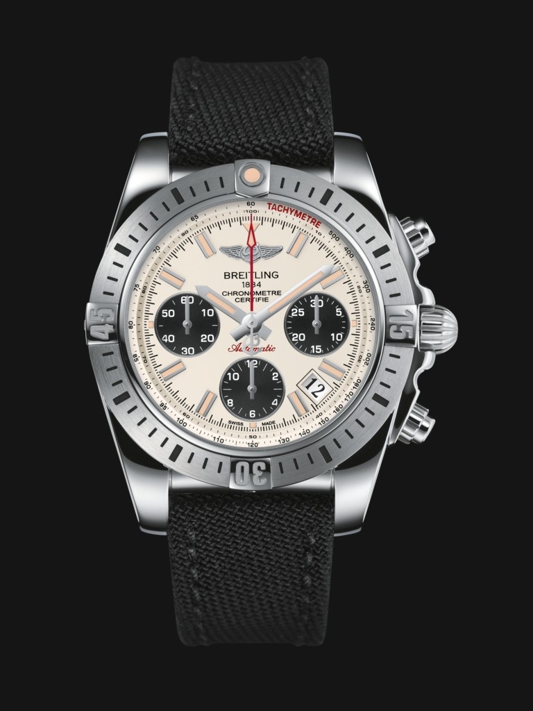 Breitling Chronomat Copy Watches With Black Fabric Straps