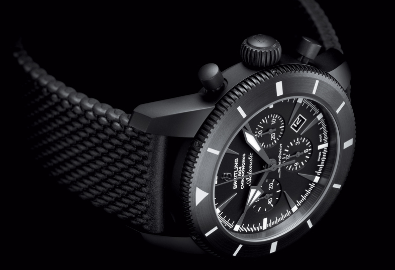 Black Rubber Straps Breitling Superocean Héritage Chronoworks® Replica Watches