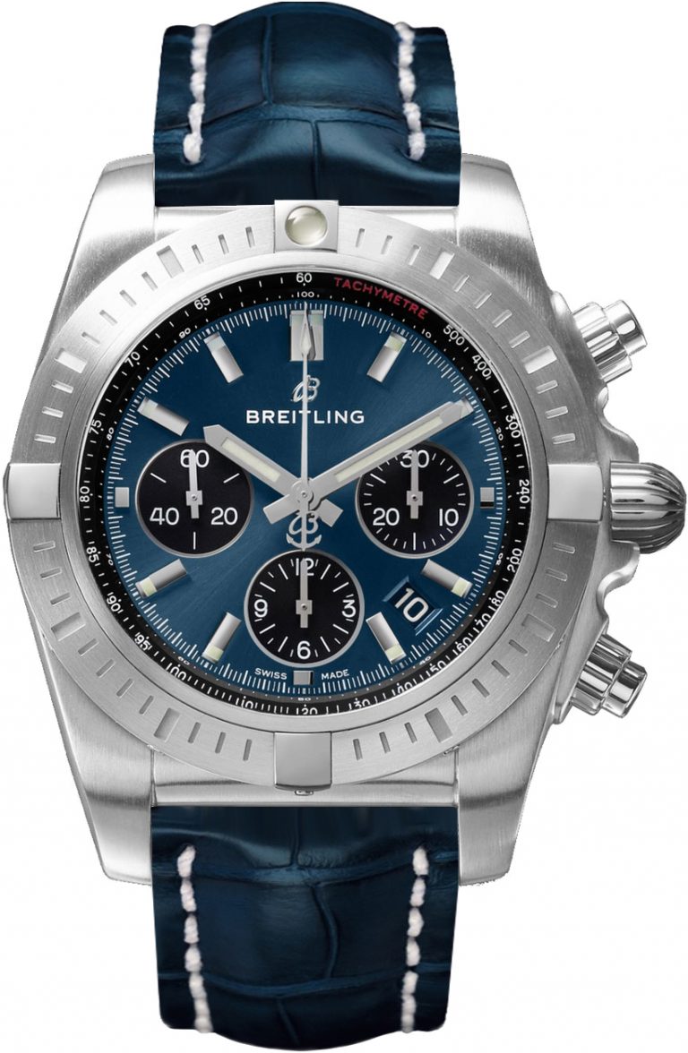 Buy Stainless Steel Copy Breitling Chronomat Watches With Blue Dials